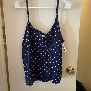NWT Old Navy polka dot tank top - XL.